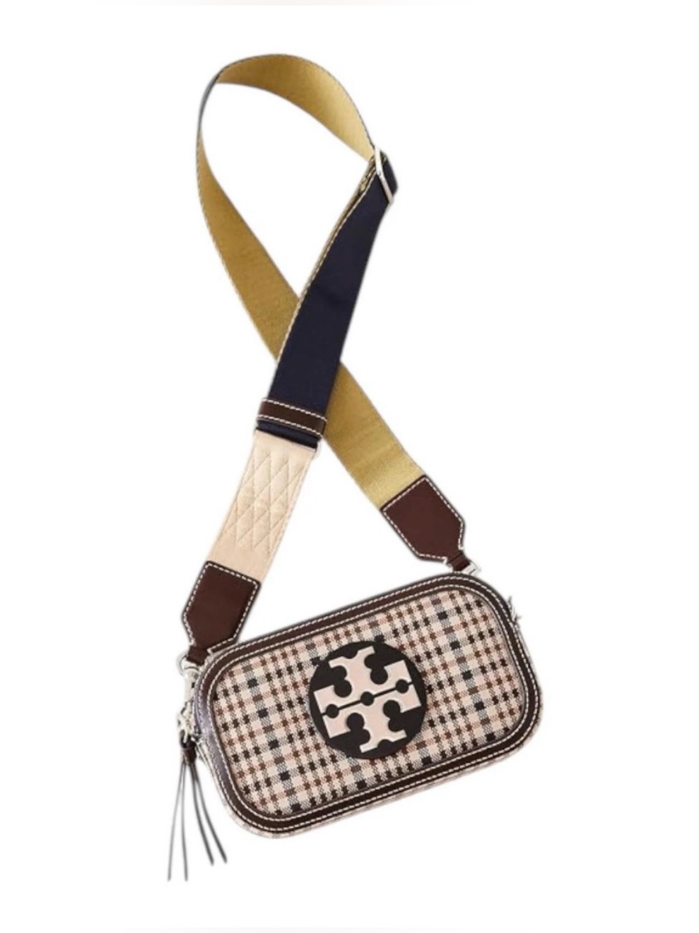 Tory Burch Multicolor Miller Plaid Mini Crossbody Bag - Picture 13 of 15